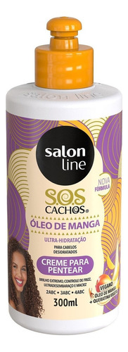 Creme Para Pentear Sos Cachos Óleo De Manga Salon Line 300ml