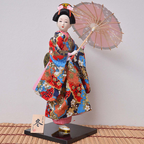 Geisha Japonesa Oriental Antigua Kabuki, Estatuilla De Dama