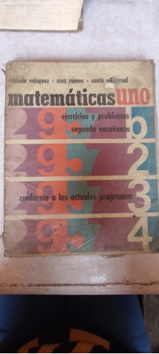 Libro Matemáticas Uno 