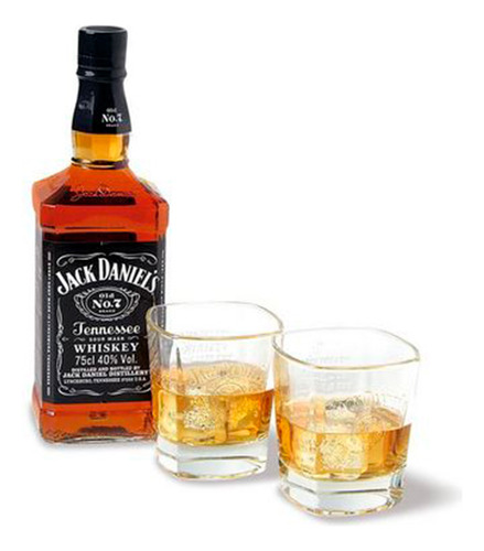 Whisky Jack Daniels 750cc + 2 Vasos Universo Binario