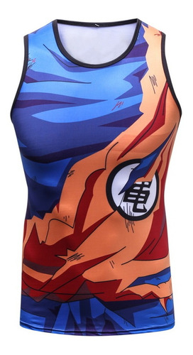 Playera Sin Mangas Dragon Ball Son Goku Ejercicio Gym Muscle