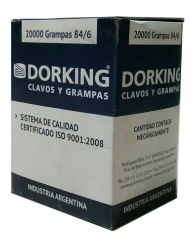 Grampa 84 06 Caja X 20000un Para Tapicería Dorking