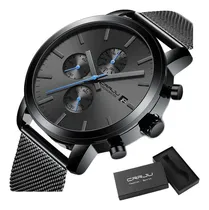 Comprar Relógios De Pulso Comerciais Crrju Stainless Chronograph