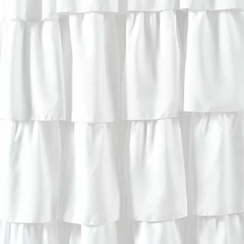 Decoración Exuberante, Cortina De Ventana Con Volantes Blanc