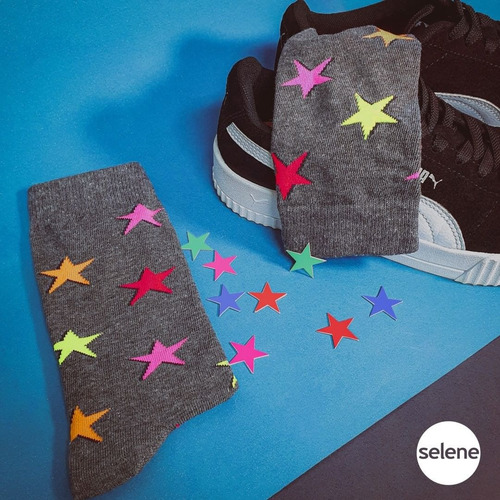 Imagem 3 de 10 de 02 Pares Meias Feminina Divertida Academia Crossfit - Selene