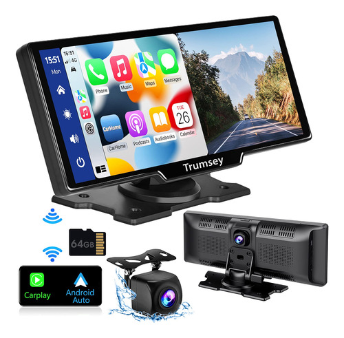 Trumsey Camara Salpicadero Portatil Integrada 2.5 K Para Ips