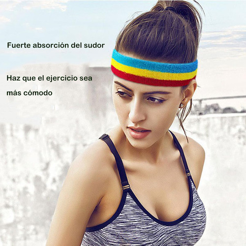 Juego De Muñequeras Deportivas De Algodón (1 Diadema + 2