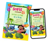 Comprar Kit Imprimible Lilo Y Stitch Invitaciones Candy Bar Editable