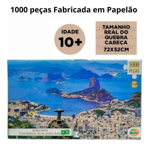 Quebra Cabeça Cristo Redentor-1000pcs-gg Jogo Família