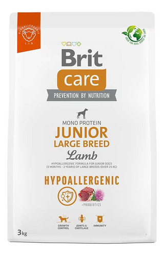 Brit Care Hypoallergenic Large Breed Junior Cordero 3kg