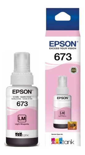 Botella Epson Ecotank T673 Magenta Light L800 2 Piezas /vc