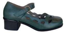 Sapato Modelo Boneca Em Couro - 07843