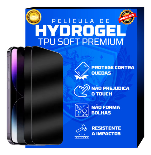 3 Película Hidrogel Privacidade P/ Samsung S22 Plus Fe Ultra