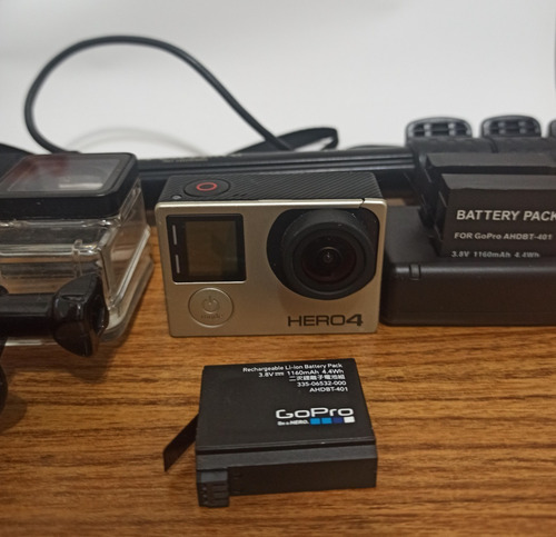 Câmera Digital Gopro Hero4 Silver 4k 12mp Display + Dome