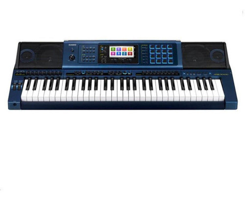 Teclado Casio Arranjador Sintetizador Mz-x500 61 Azul Mzx500 Cor Azul-marinho 110V/220V