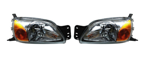 Par Faros Ford Courier 2007-2008-2009 C/base Esq Ambar Tyc