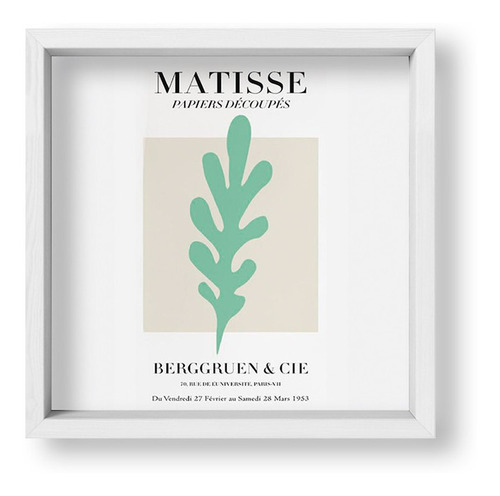 Cuadros Para La Casa 20x20 Box Blanco Matisse Green