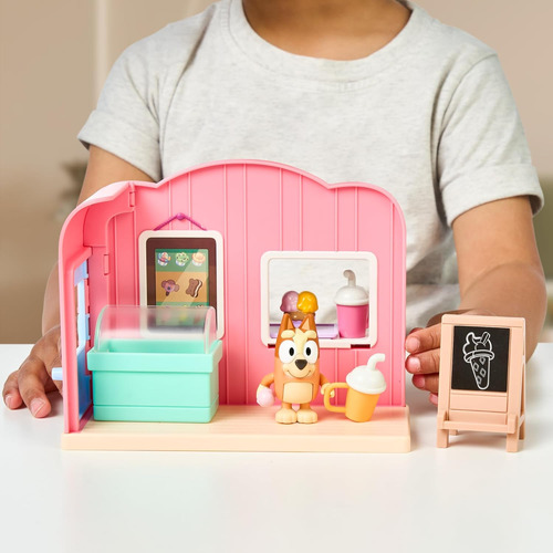 Bluey Mini Playsets Juego De Heladería | Incluye Figura De B