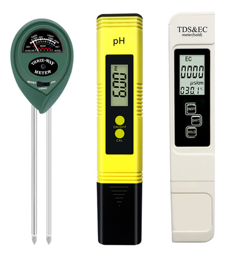 Ph Meter Ph Combo 0-14 Ph Para Plantas Hidropónicas De Agua