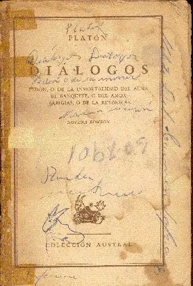 Platon: Dialogos -- Edición 1949 - Tapa En Mal Estado