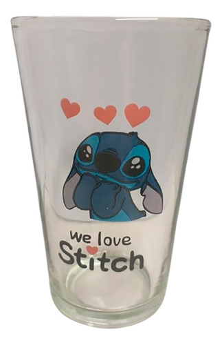 Vaso De Vidrio Coleccionable Lilo Y Stitch We Love Stitch