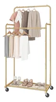 Comprar Rack Perchero Zapatero Con Ruedas Doble Para Ropa Abrigos