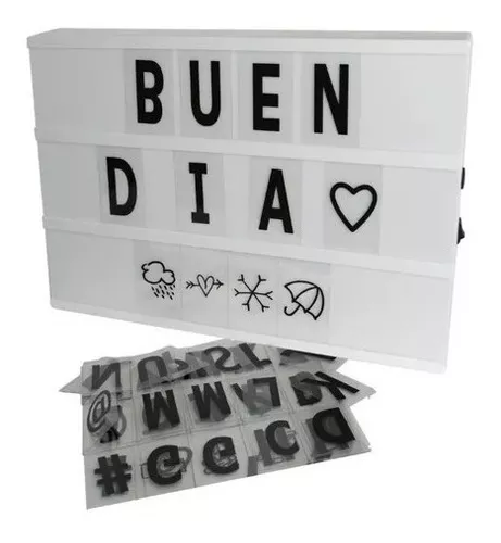 comprar Cartel Luminoso Grande Letras Símbolos Led Creativo 36x18cm