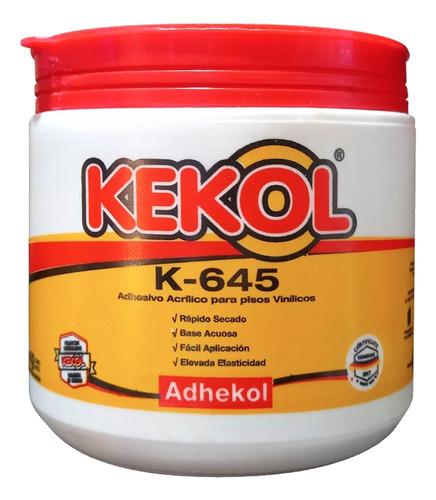 Adhesivo Acrílico Para Piso Vinílico 1 Kg Kekol K-645 Color Beige