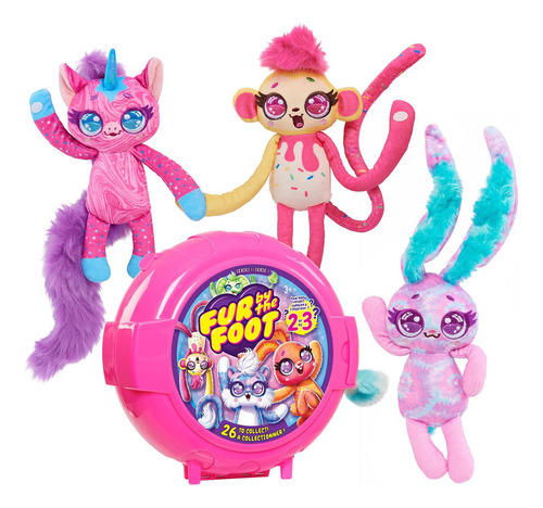 Animales de peluche Fur By The Foot Bubble Gum Besties Series 1, varios colores