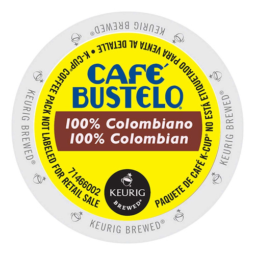 Caf Bustelo K-cups De Caf 100% Colombiano Para Cafeteras Keu