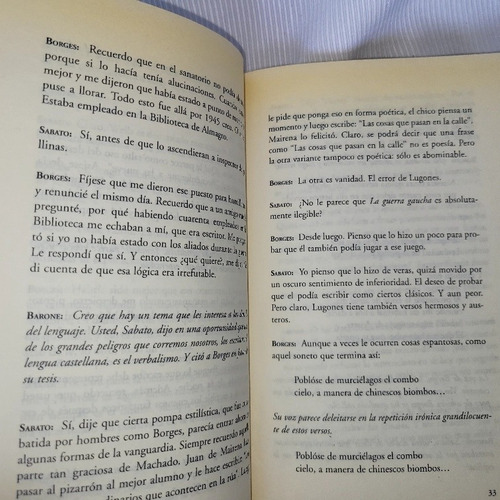 Imagen 9 de 9 de Dialogos Borges Sabato Orlando Barone Emece