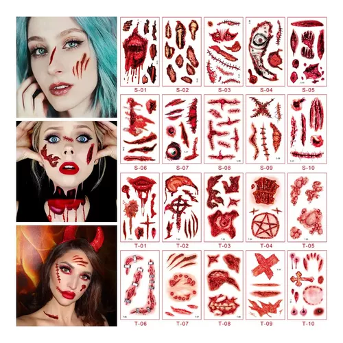 BTSEURY Vampiro Halloween Maquiagem Sanguínea Falso Lavável Realista  Líquido Sanguíneo de Halloween Simulação de respingos de sangue Adereços de  maquiagem para baile de máscaras, Dia das Bruxas