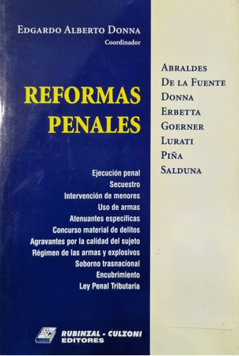 Reformas Penales Edgardo Alberto Donna 