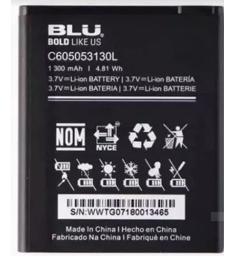 Bateria Blu C605053130l Advance A4 A330u Sellada Nueva Tiend