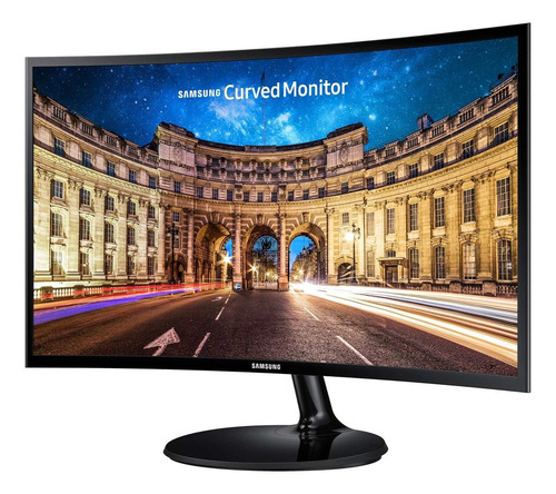 Imagen 5 de 9 de Monitor gamer curvo Samsung C24F390FH led 24 " black high glossy 100V/240V