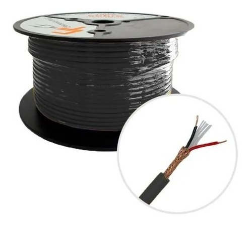 Ef Cable Profesional Para Micrófono 2x24 Negro Cm-224bk