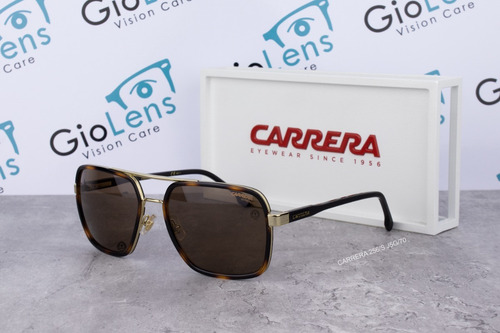 Lentes Carrera 256/s J5g (70) Dorado Havana Solar Lente Brown 70 Armazón Dorado Havana J5g