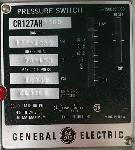 Imagen 7 de 8 de Interruptor Ge De Presión Cr127ah35bd