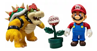 Juguete Super Mario Bross Vs Bowser Bootleg Articulada Luz