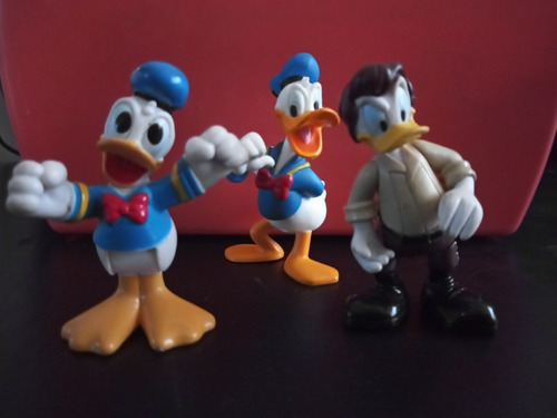 Lote De 3 Figuras De Pato Donald