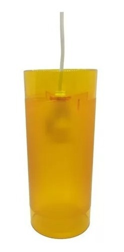 Colgante Amarillo Pvc Kira 1 Luz Tulipa Plastico E27