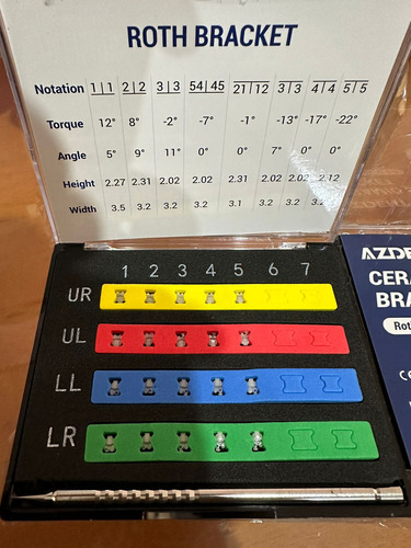 3 Kits Brackets Autoligado Estético Azdent Mini Roth .22 New (Usado)
