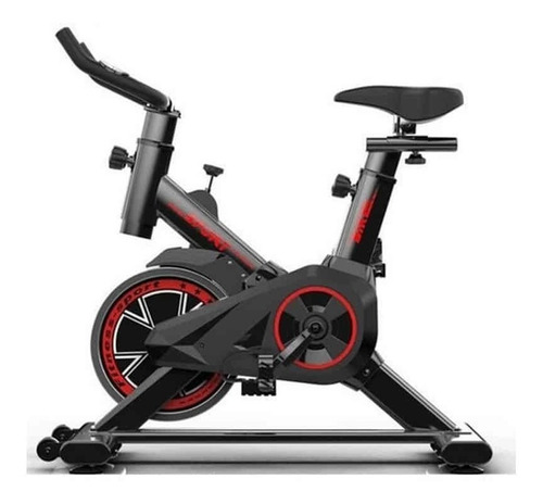 Imagen 1 de 1 de Bicicleta fija Mvd Sport YWTBSS65 para spinning color negro y rojo