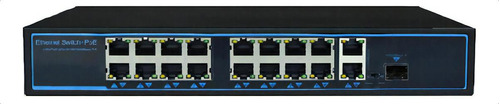 Switch De 16 Puertos Ethernet Poe 10/100mbps 250w Poe Sat