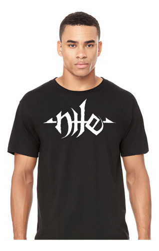 Nile - Logo - Metal - Polera