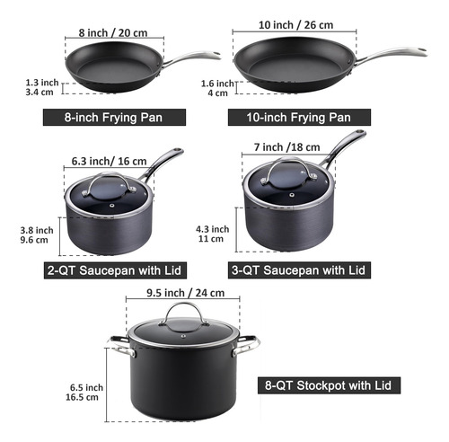Cooks Standard Juego De Utensilios De Cocina De Cocina Ollas