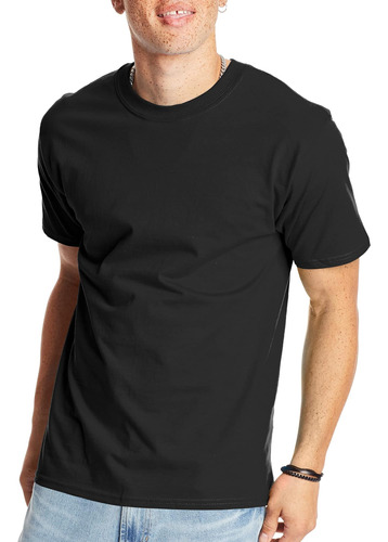 Camiseta Unisex Hanes, Camiseta De Algodón Con Cuello Redond