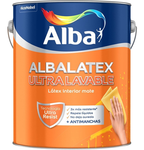 Albalatex Ultra Lavable Interior Mate 10 Lt Ogus