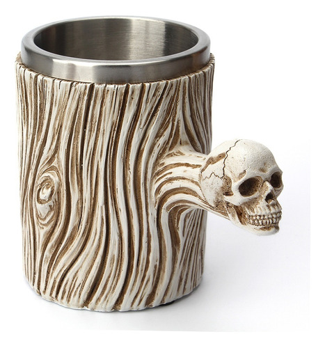 Nueva Copa De Madera Podrida Calavera Desmontable