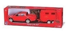 Mini Pickup Mitsubishi Com Reboque 02 Eixos Cavalos